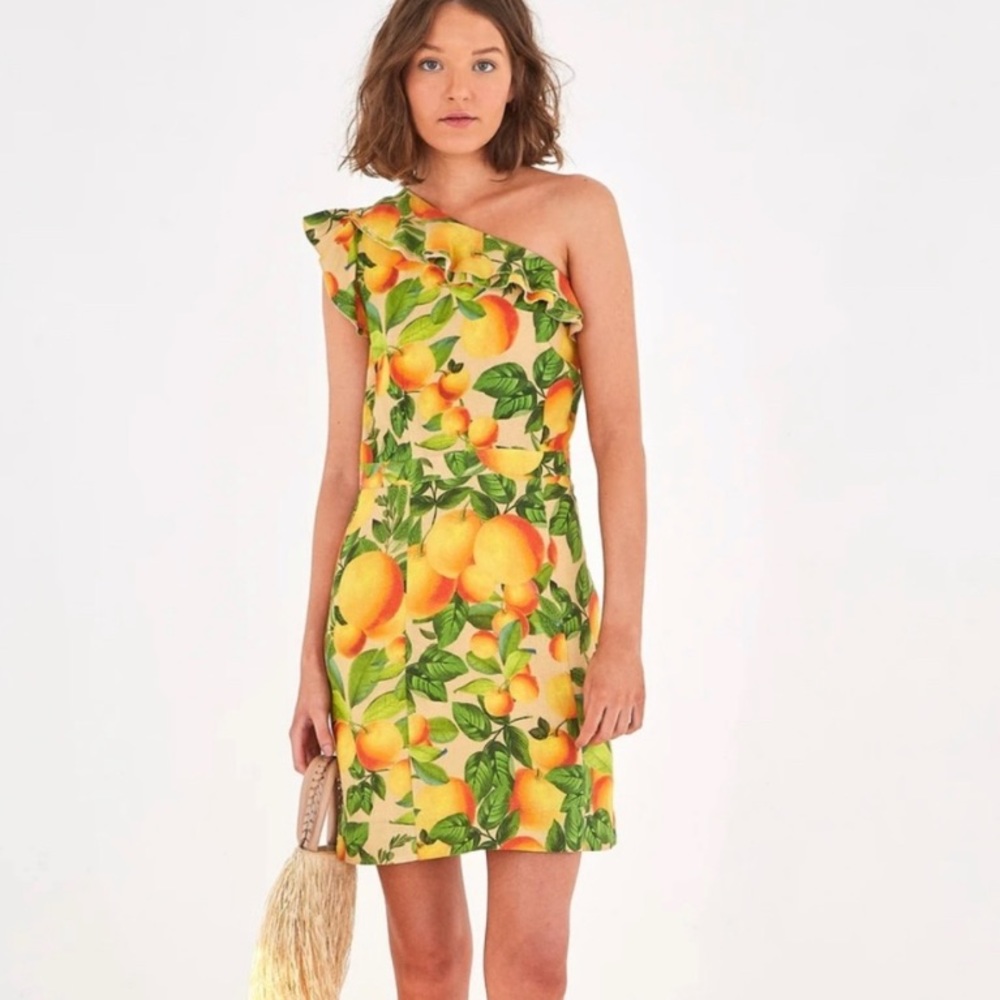 Farm Rio on shoulder mini dress